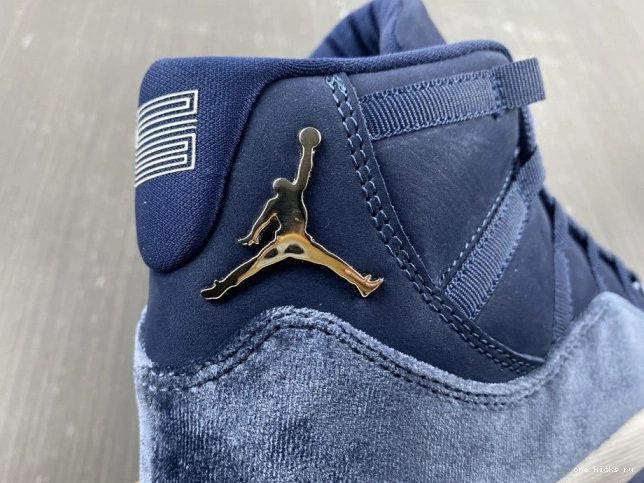 Rep Onekick MIDNIGHT 11 AIR WMNS NAVY AR0715-441 JORDAN VELVET 0806